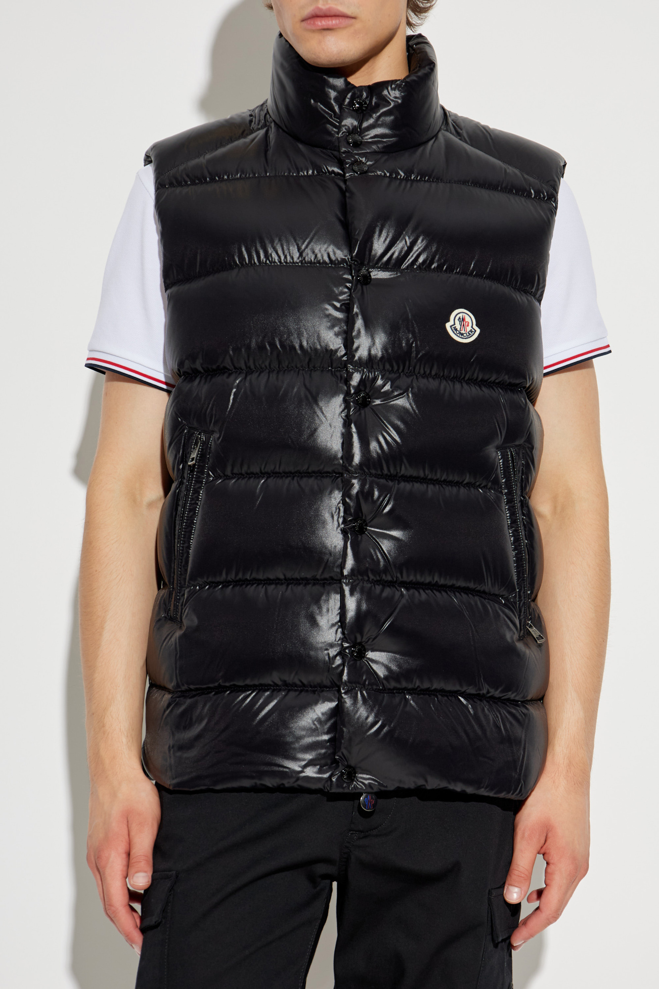 【新品同様】MONCLER TIBB ダウンベスト ブラック3 BEAMS F（ビームスF）MONCLER / TIBB ナイロン ダウンベスト